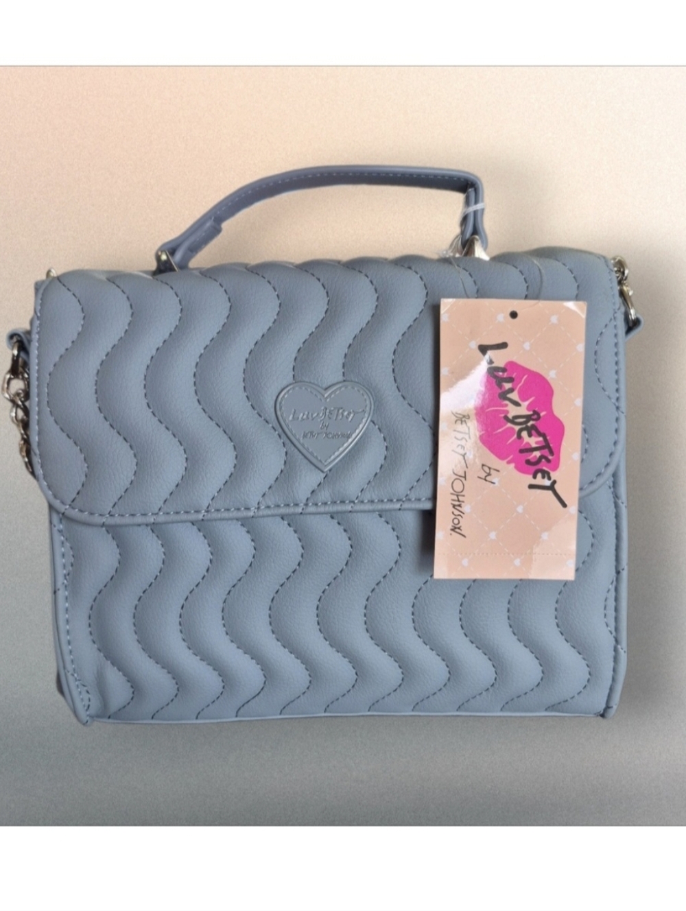 Luv Betsey by Betsey Johnson LBADDY Quilted Crossbody Cinderella blue - Picture 4 of 10